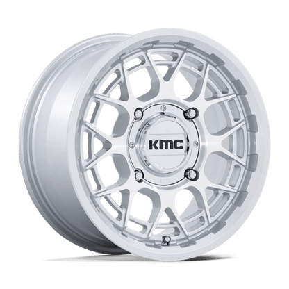 KMC Powersports | KS139 TECHNIC UTV | 15.0x7.00 | 4X156 | 38 | GLOSS SILVER MACHINED