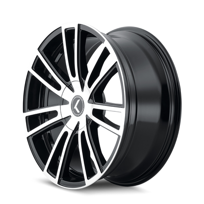 KRAZE SPECTRA GLOSS BLACK MACHINED | 20x8.5 | 5-115 | 38mm | KR183-2818BM38