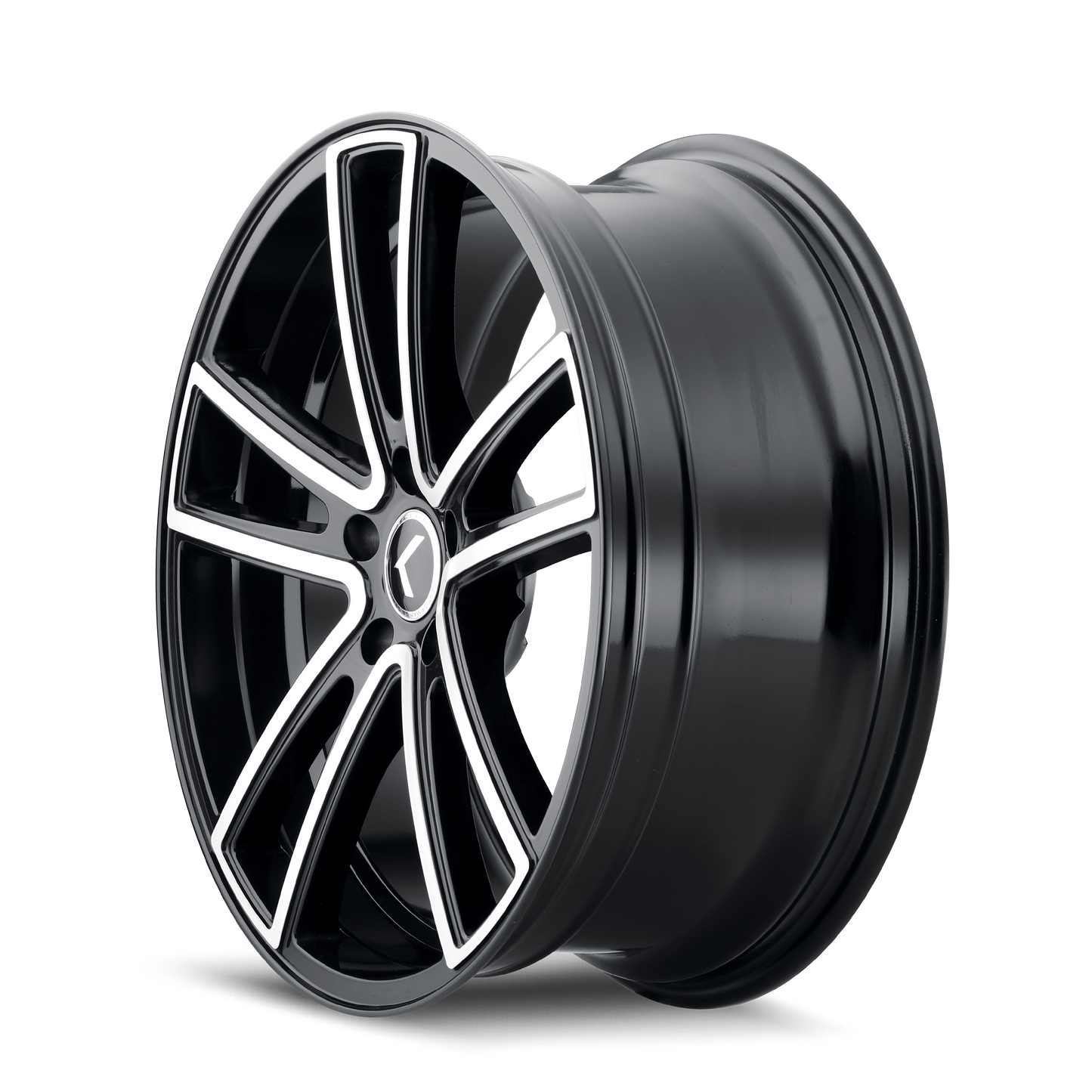 KRAZE LUSSO GLOSS BLACK MACHINED | 17x8 | 5-120 | 38mm | KR190-7812BM38