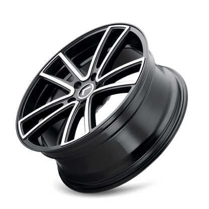 KRAZE LUSSO GLOSS BLACK MACHINED | 20x8.5 | 5-120 | 38mm | KR190-2812BM38