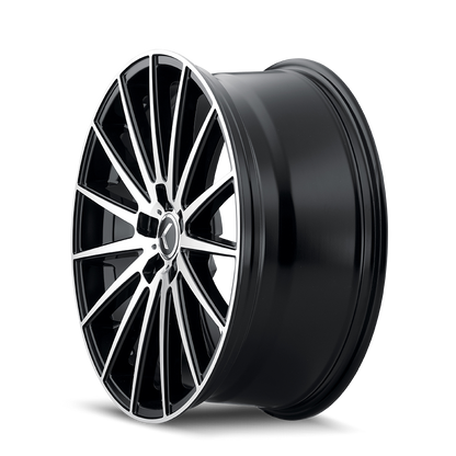 KRAZE STUNNA MATTE BLACK MACHINED | 22x8.5 | 5-115 | 38mm | KR191-22864BM38