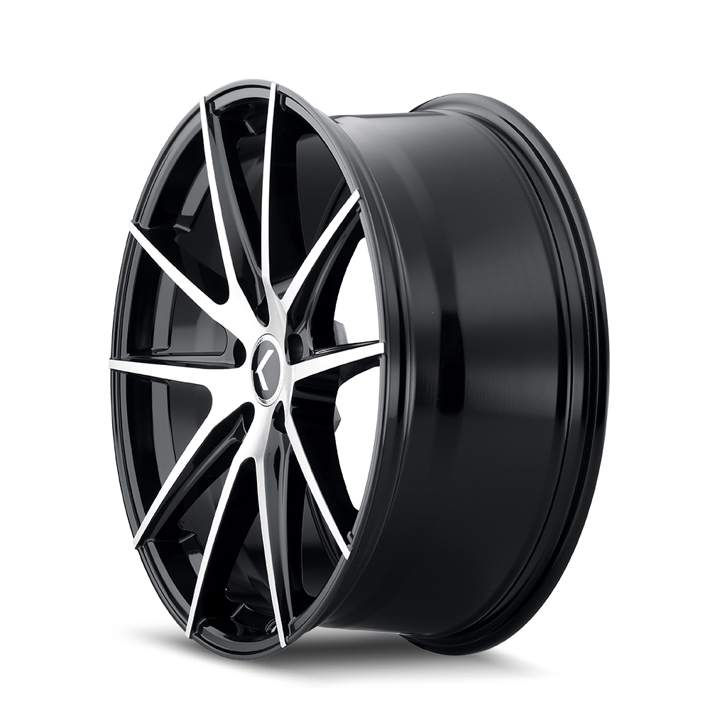 KRAZE TURISMO GLOSS BLACK MACHINED | 18x8 | 5-108 | 40mm | KR193-8831BM40