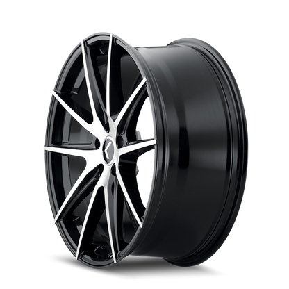 KRAZE TURISMO GLOSS BLACK MACHINED | 20x8.5 | 5-112 | 38mm | KR193-2845BM38