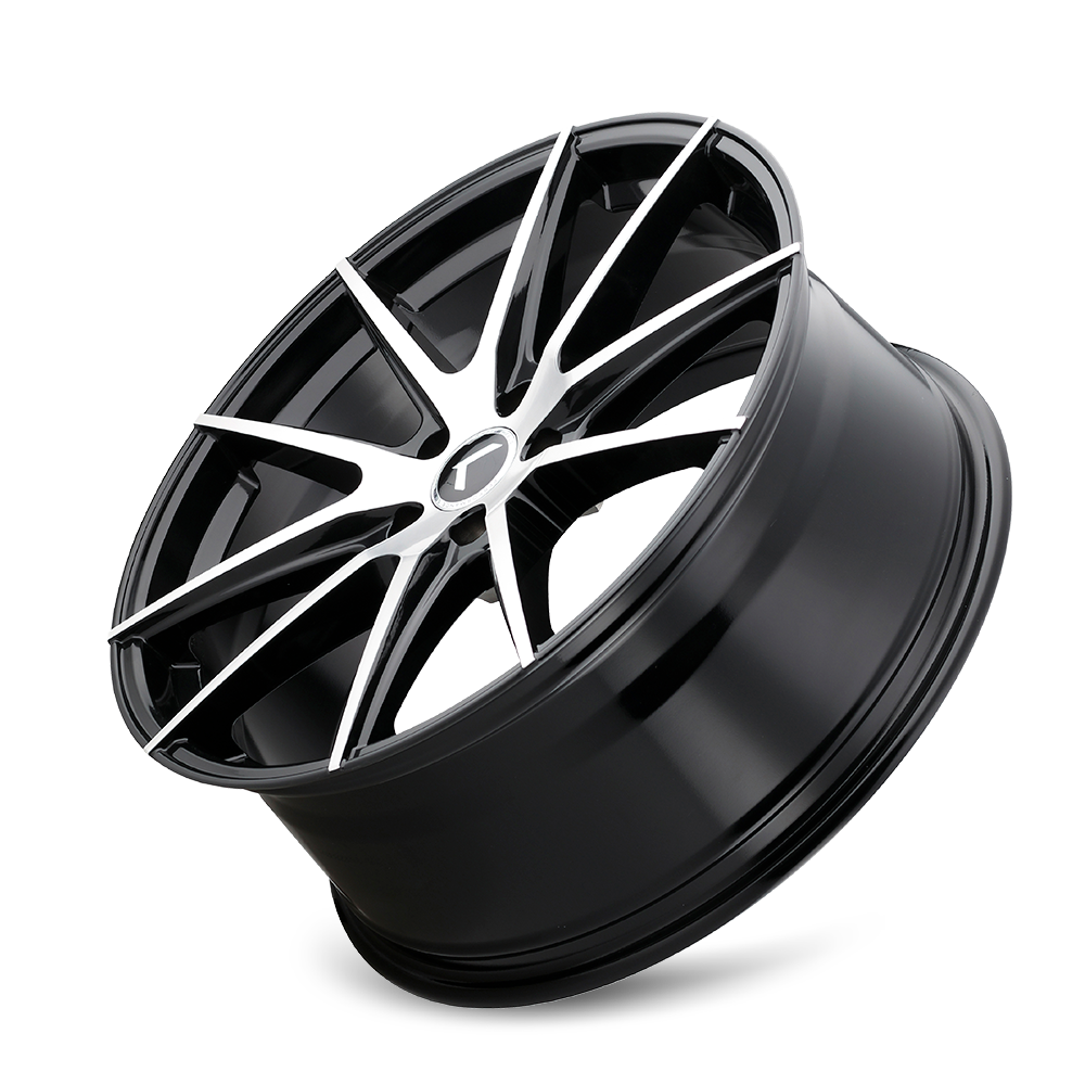 KRAZE TURISMO GLOSS BLACK MACHINED | 20x8.5 | 5-112 | 38mm | KR193-2845BM38