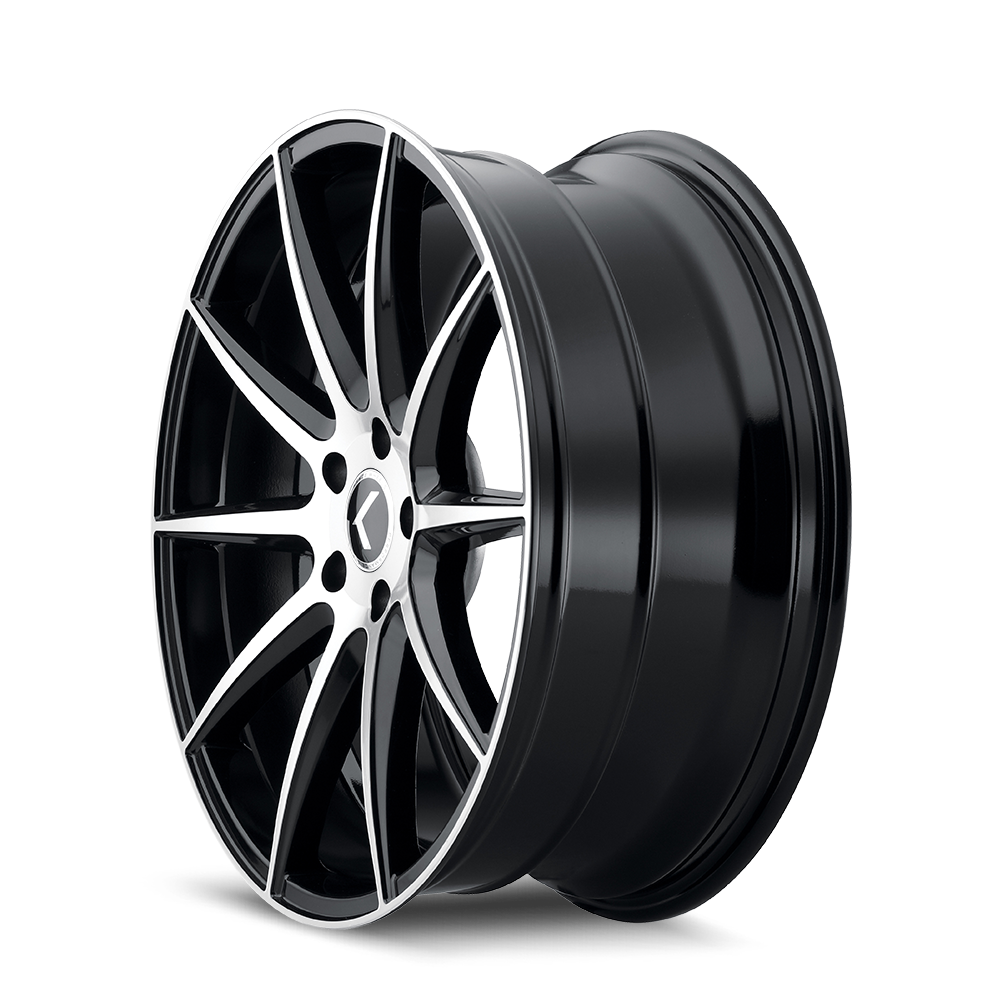 KRAZE COSMOS GLOSS BLACK MACHINED | 17x8 | 5-120 | 38mm | KR194-7812BM38