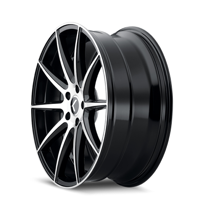 KRAZE COSMOS GLOSS BLACK MACHINED | 17x8 | 5-120 | 38mm | KR194-7812BM38