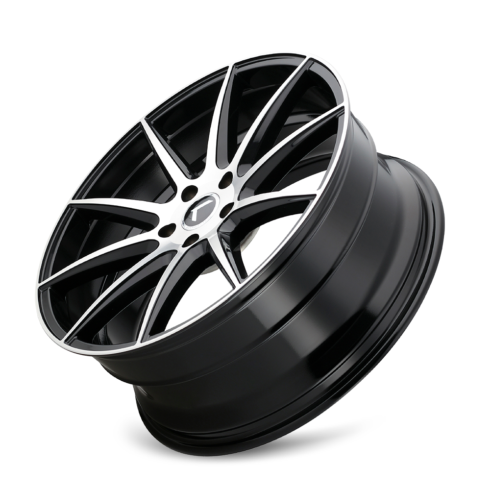 KRAZE COSMOS GLOSS BLACK MACHINED | 18x8 | 5-108 | 40mm | KR194-8831BM40