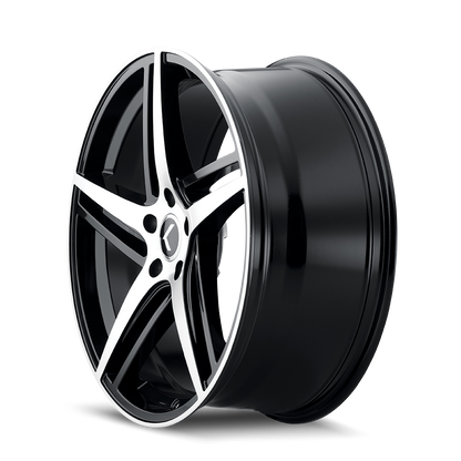 KRAZE MILANO GLOSS BLACK MACHINED | 18x8 | 5-115 | 40mm | KR195-8864BM40