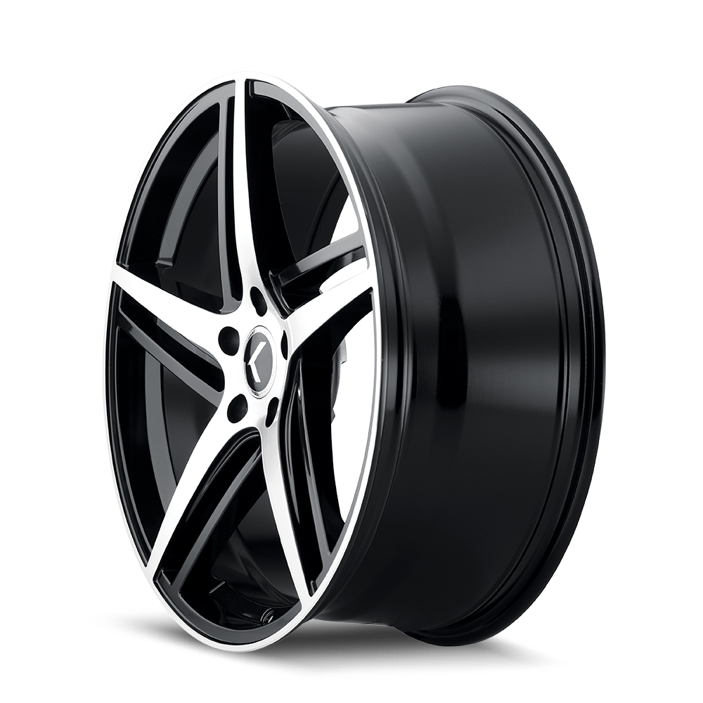KRAZE MILANO GLOSS BLACK MACHINED | 18x8 | 5-112 | 40mm | KR195-8845BM40