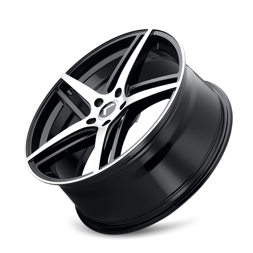 KRAZE MILANO GLOSS BLACK MACHINED | 17x8 | 5-112 | 38mm | KR195-7845BM38