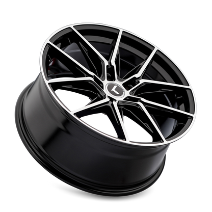 KRAZE EVOLVE GLOSS BLACK MACHINED | 19x8.5 | 5-114.3 | 35mm | KR196-9865BM35