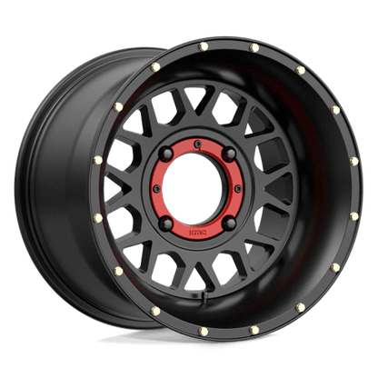 KMC Powersports | KS135 GRENADE | 15.0x10.00 | 4X137 | 0 | SATIN BLACK