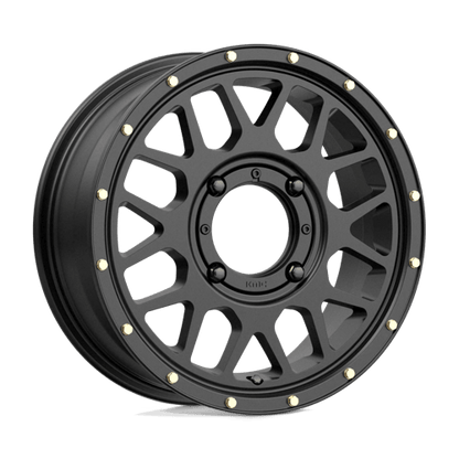 KMC Powersports | KS135 GRENADE | 15.0x6.00 | 4X137 | 38 | SATIN BLACK