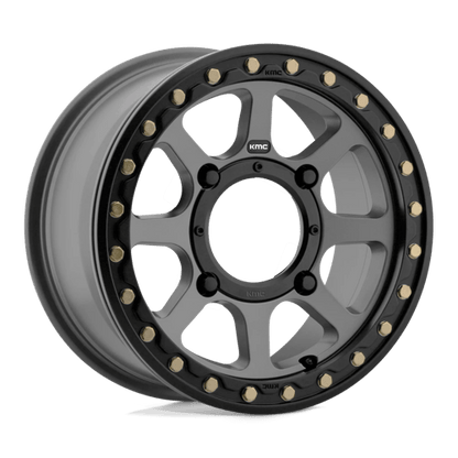KMC Powersports | KS234 ADDICT 2 BEADLOCK | 15.0x6.00 | 4X137 | 38 | SATIN GRAY