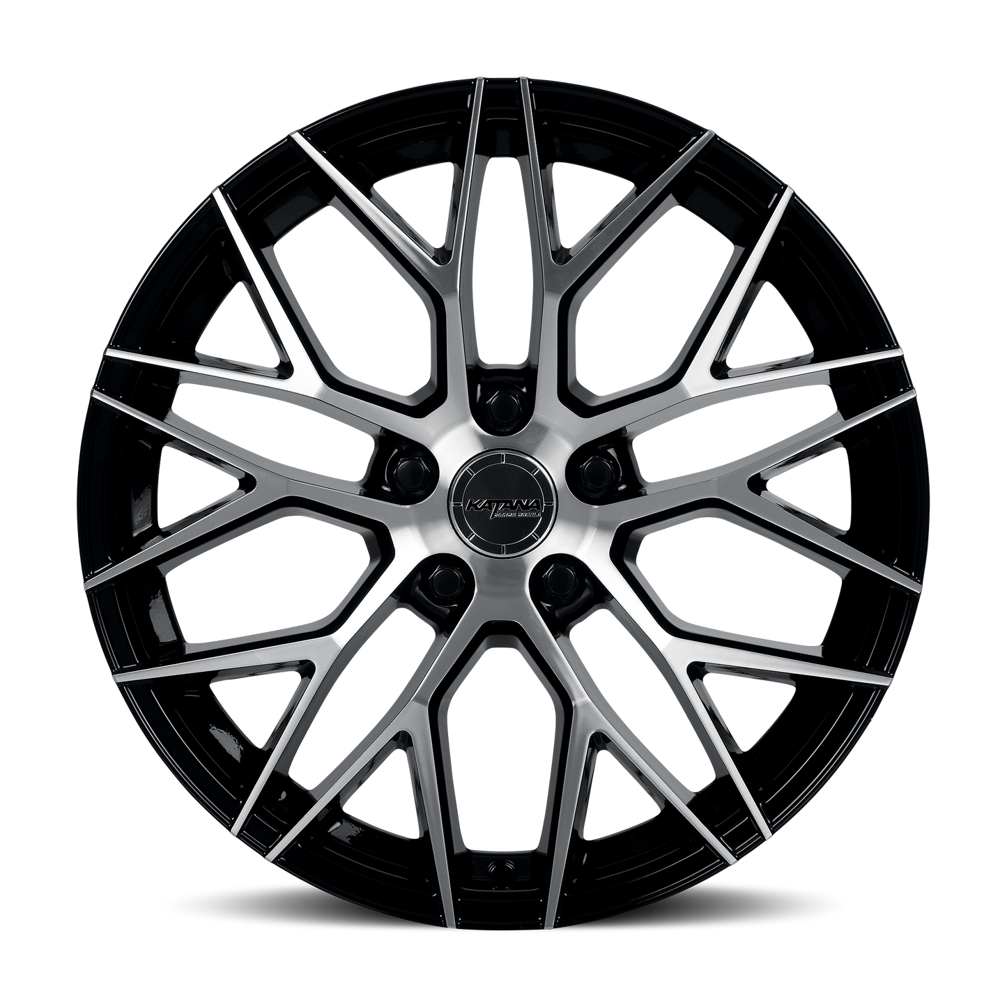 KATANA RACING KR01 Glossy Black Machined Face | 20x8.5 | 5x114.3 | +40mm | KR01-208554GBF