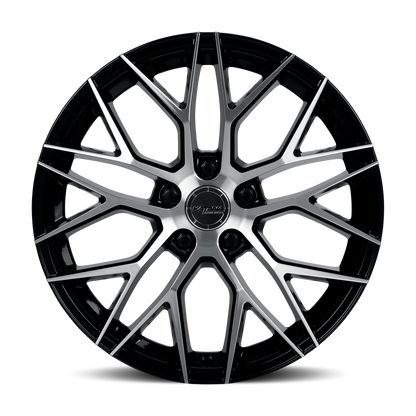KATANA RACING KR01 Glossy Black Machined Face | 20x8.5 | 5x114.3 | +40mm | KR01-208554GBF