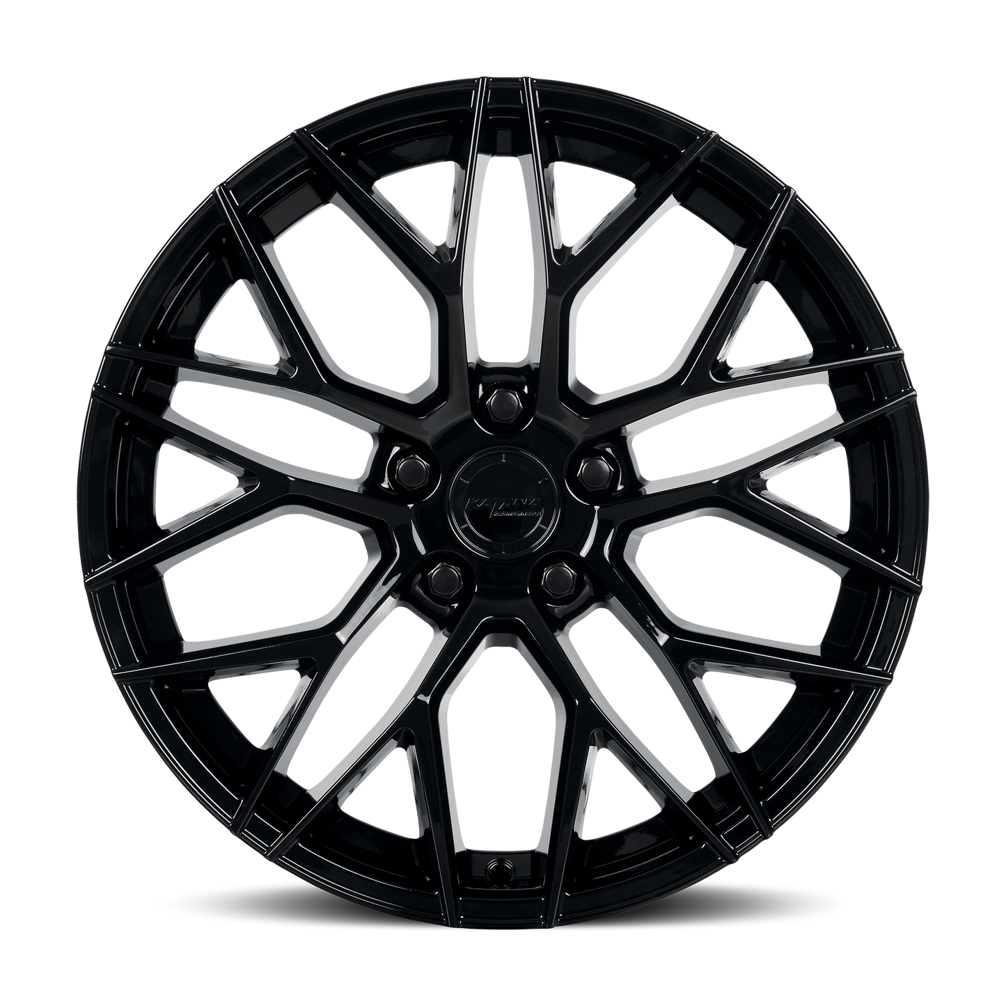 KATANA RACING KR01 Glossy Black | 20x8.5 | 5x112 | +40mm | KR01-208552GB
