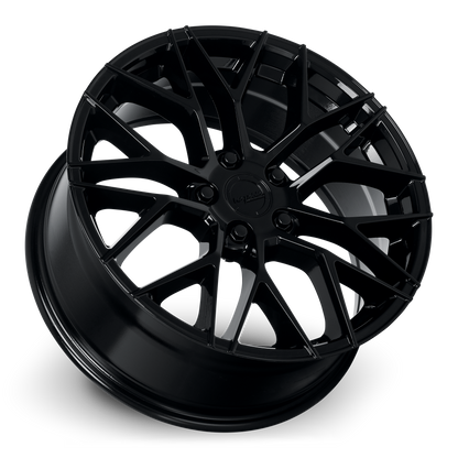KATANA RACING KR01 Glossy Black | 20x8.5 | 5x108 | +40mm | KR01-208558GB