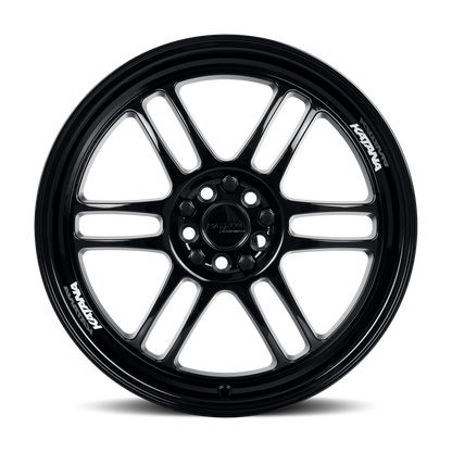 KATANA RACING KR02 Glossy Black | 17x7.5 | 4x100/4x114.3 | +40mm | KR02-177501GB