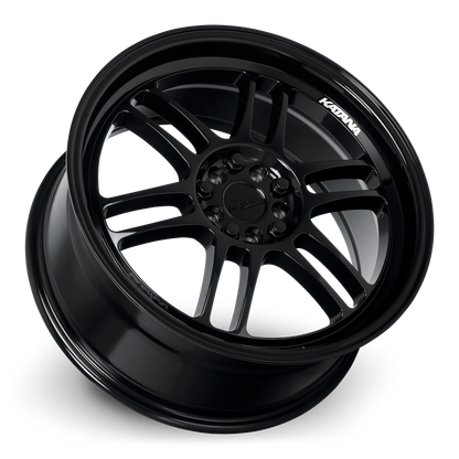 KATANA RACING KR02 Glossy Black | 17x7.5 | 5x100/5x114.3 | +40mm | KR02-177505GB