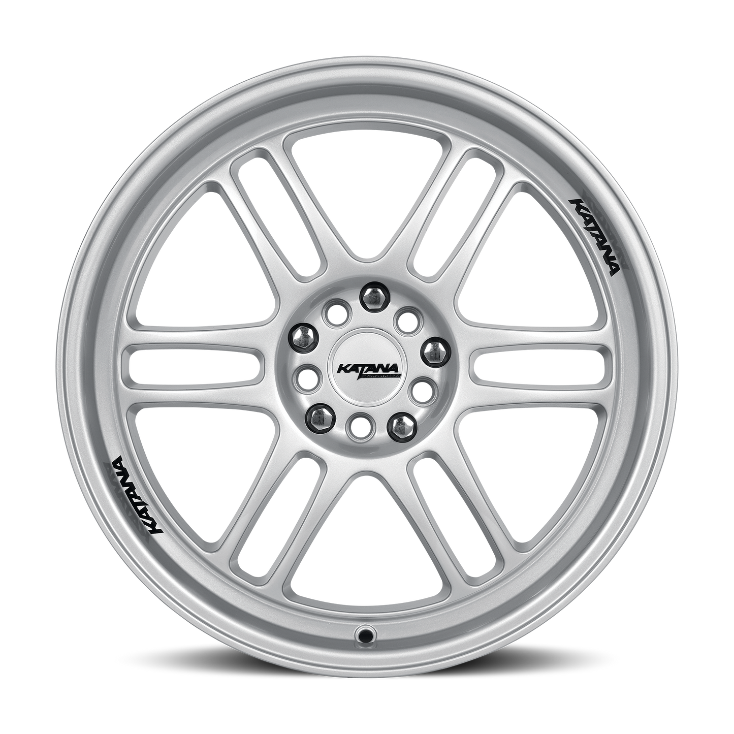 KATANA RACING KR02 Glossy Sliver | 18x8.0 | 5x108/5x114.3 | +40mm | KR02-188008GS