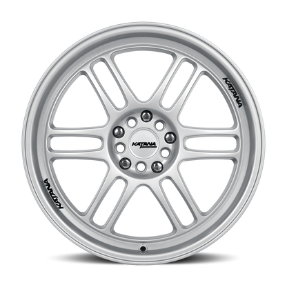 KATANA RACING KR02 Glossy Sliver | 18x8.0 | 5x108/5x114.3 | +40mm | KR02-188008GS