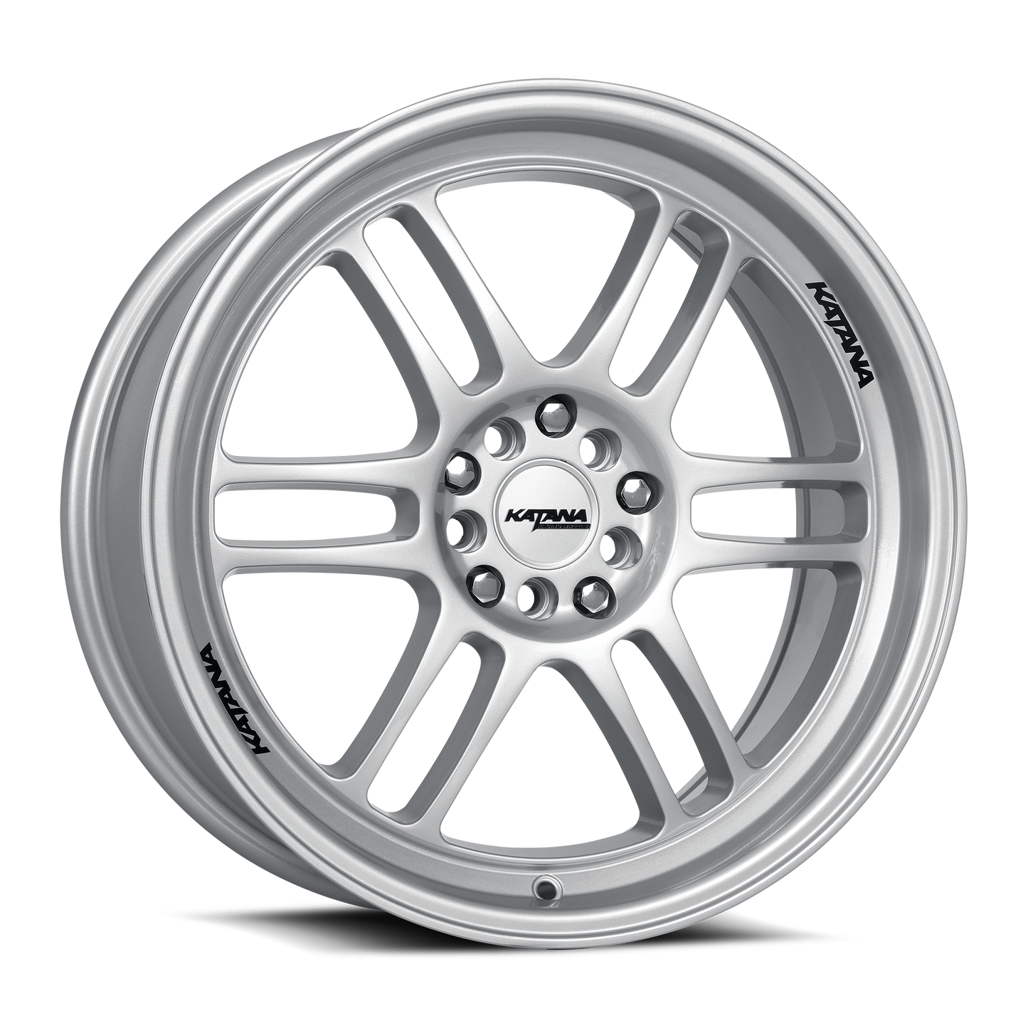 KATANA RACING KR02 Glossy Sliver | 18x8.0 | 5x120/5x114.3 | +40mm | KR02-188014GS