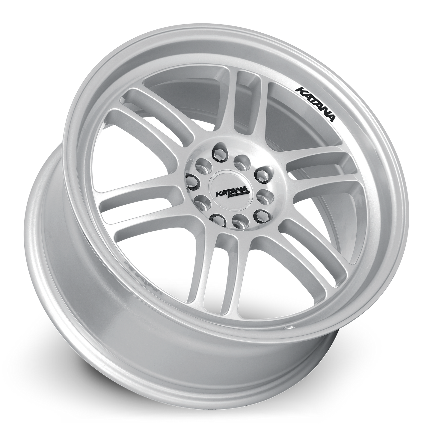 KATANA RACING KR02 Glossy Sliver | 18x8.0 | 5x120/5x114.3 | +40mm | KR02-188014GS