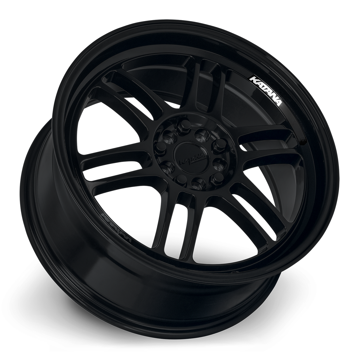 KATANA RACING KR02 Matte Black | 17x7.5 | 4x108/4x114.3 | +40mm | KR02-177502MB