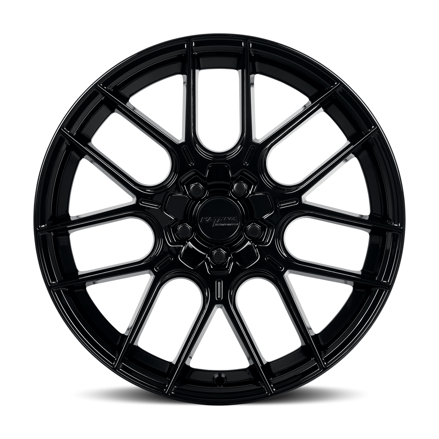 KATANA RACING KR04 Glossy Black | 20x8.5 | 5x120/5x114.3 | +40mm | KR04-208514GB