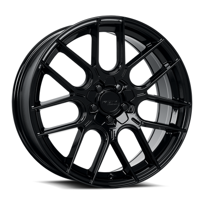 KATANA RACING KR04 Glossy Black | 20x8.5 | 5x112/5x114.3 | +40mm | KR04-208512GB
