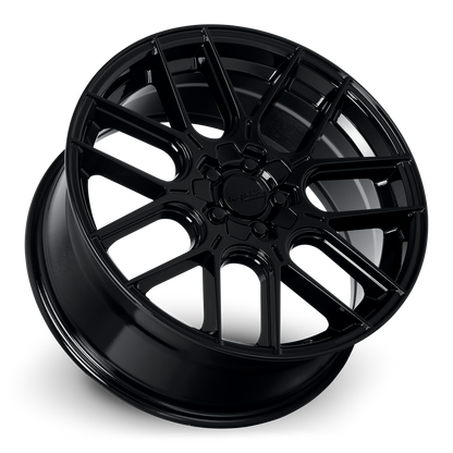 KATANA RACING KR04 Glossy Black | 20x8.5 | 5x110/5x114.3 | +40mm | KR04-208509GB