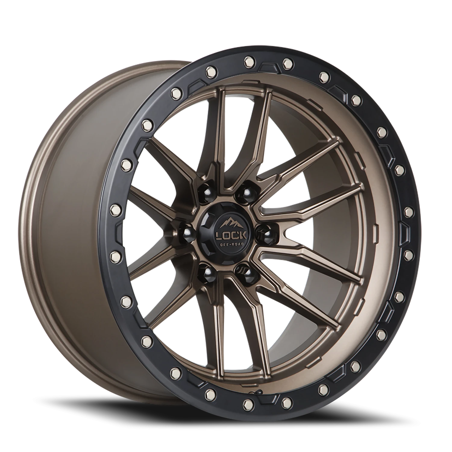 KRAWLER | 17X9 | 5X127 | -12 | MATTE BRONZE W MATTE BLACK RING | KRAWLER-7957MRMBR