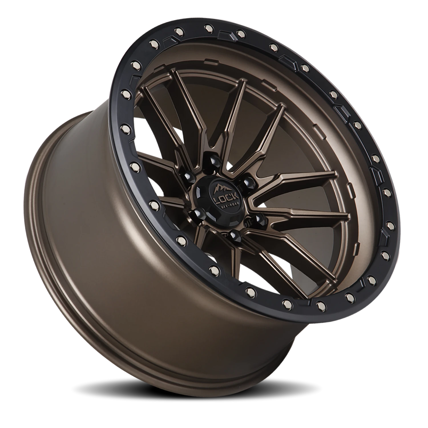 KRAWLER | 20X10 | 8X180 | -18 | MATTE BRONZE W MATTE BLACK RING | KRAWLER-2188MRMBR - Image 2