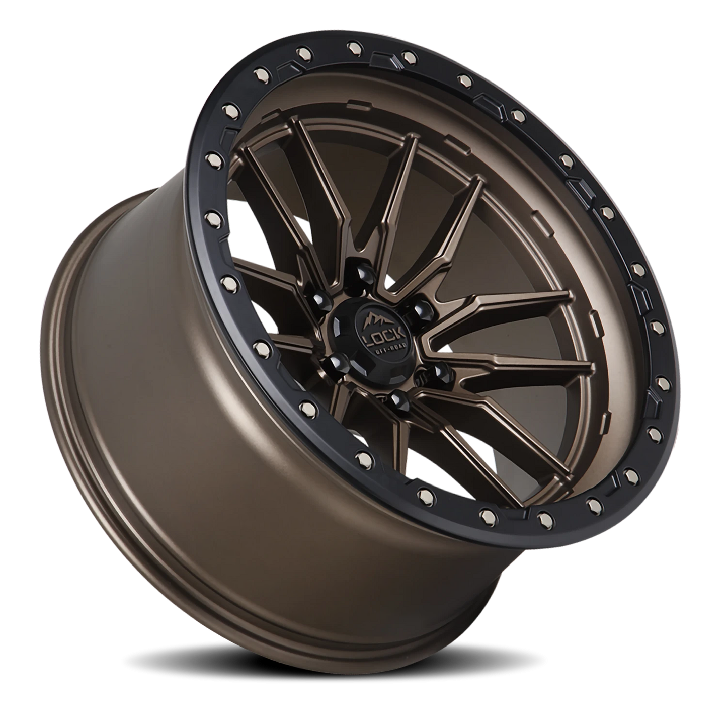 KRAWLER | 20X10 | 8X165.1 | -18 | MATTE BRONZE W MATTE BLACK RING | KRAWLER-2186MRMBR - Image 2