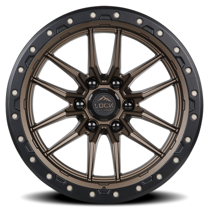 KRAWLER | 20X10 | 8X180 | -18 | MATTE BRONZE W MATTE BLACK RING | KRAWLER-2188MRMBR - Image 3