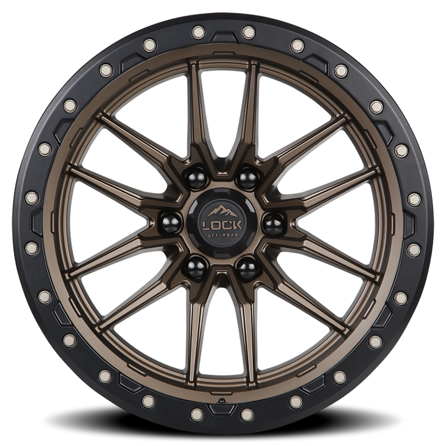 KRAWLER | 20X10 | 8X165.1 | -18 | MATTE BRONZE W MATTE BLACK RING | KRAWLER-2186MRMBR - Image 3