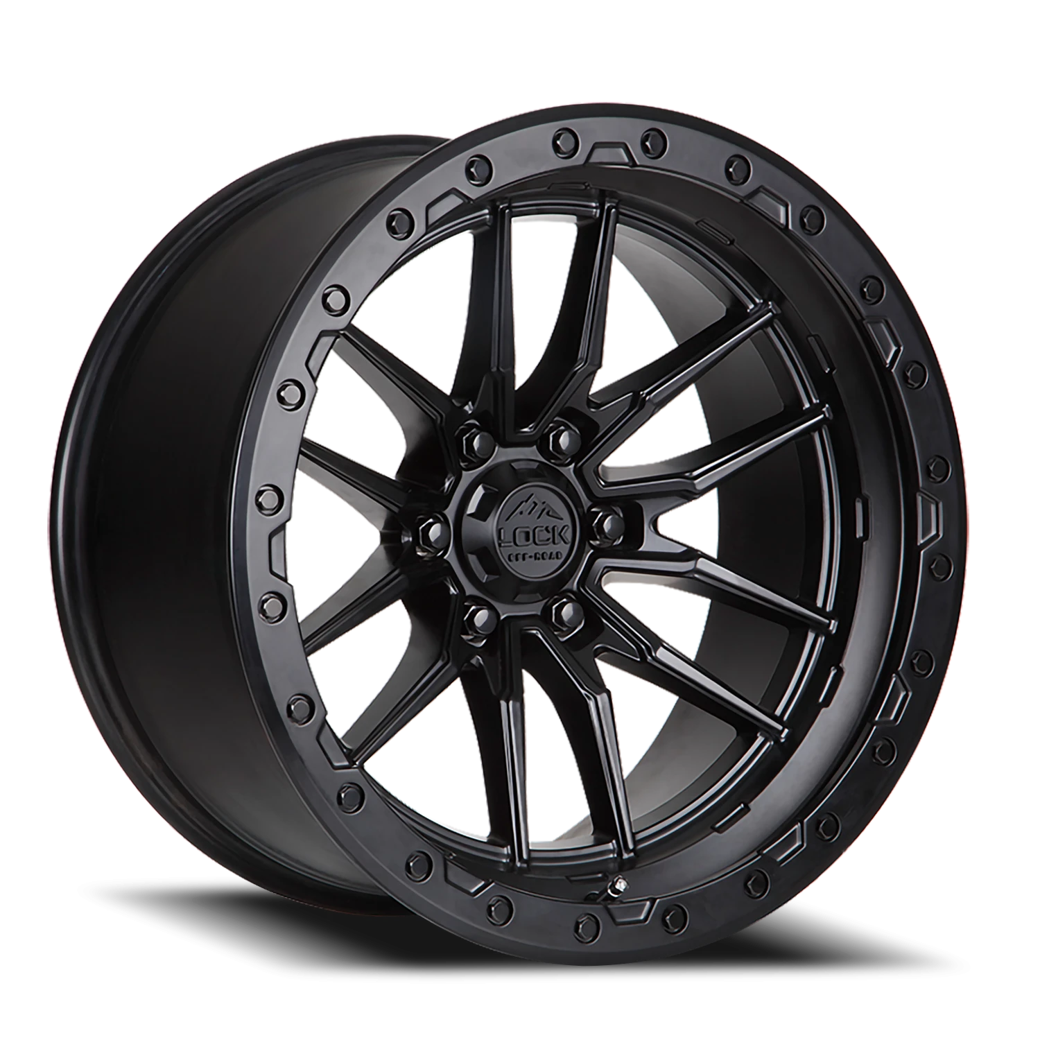 KRAWLER | 17X9 | 5X127 | -12 | MATTE BLACK W MATTE BLACK RING | KRAWLER-7957MB