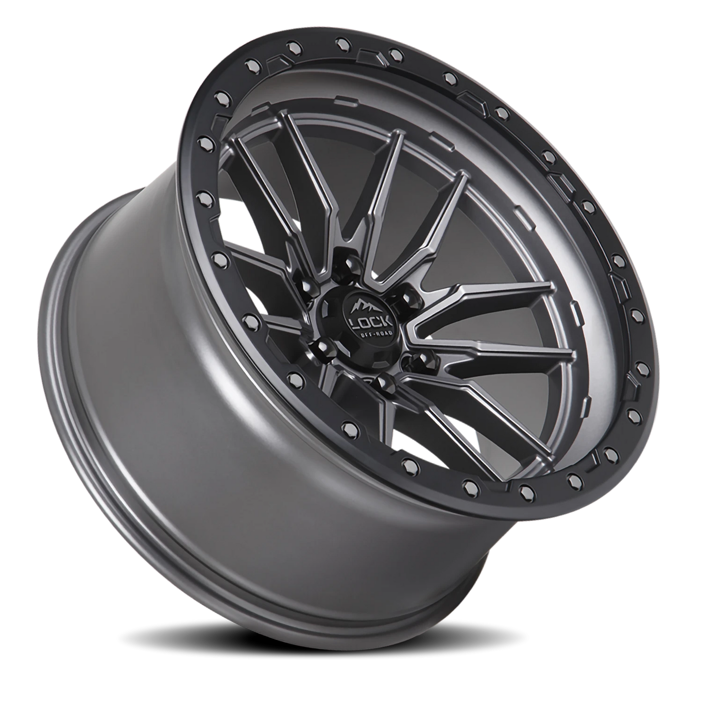 KRAWLER | 20X10 | 6X139.7 | -18 | MATTE GREY W MATTE BLACK RING | KRAWLER-2169MGMBR - Image 2