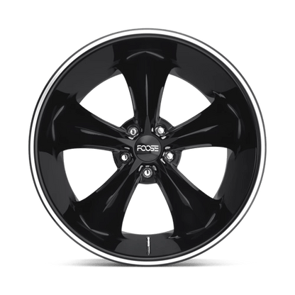 Foose 1PC | F104 LEGEND | 20.0x8.50 | 5X114.3 | 32 | GLOSS BLACK MILLED