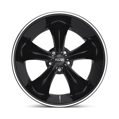 Foose 1PC | F104 LEGEND | 20.0x10.00 | 5X127 | 0 | GLOSS BLACK MILLED