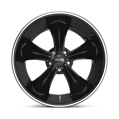 Foose 1PC | F104 LEGEND | 20.0x8.50 | 5X120.65 | 7 | GLOSS BLACK MILLED