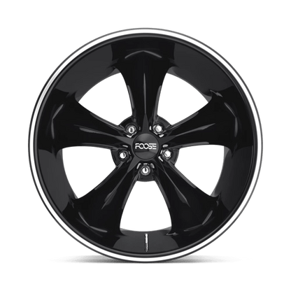 Foose 1PC | F104 LEGEND | 17.0x7.00 | 5X114.3 | 1 | GLOSS BLACK MILLED