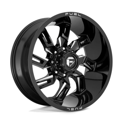 Fuel 1PC | D747 LOCKDOWN | 20.0x10.00 | 8X165.1 | -18 | GLOSS BLACK MILLED