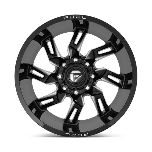 Fuel 1PC | D747 LOCKDOWN | 22.0x10.00 | 8X165.1 | -18 | GLOSS BLACK MILLED