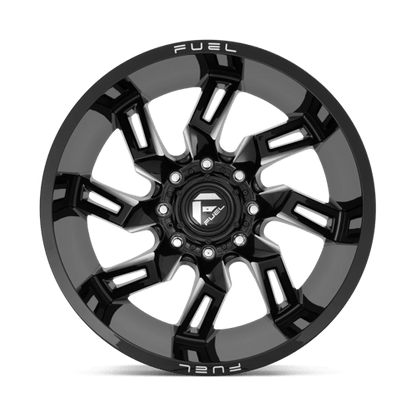 Fuel 1PC | D747 LOCKDOWN | 22.0x10.00 | 8X165.1 | -18 | GLOSS BLACK MILLED