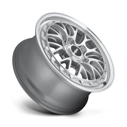 Rotiform | R155 LSR | 19.0x10.00 | 5X112 | 35 | GLOSS SILVER MACHINED
