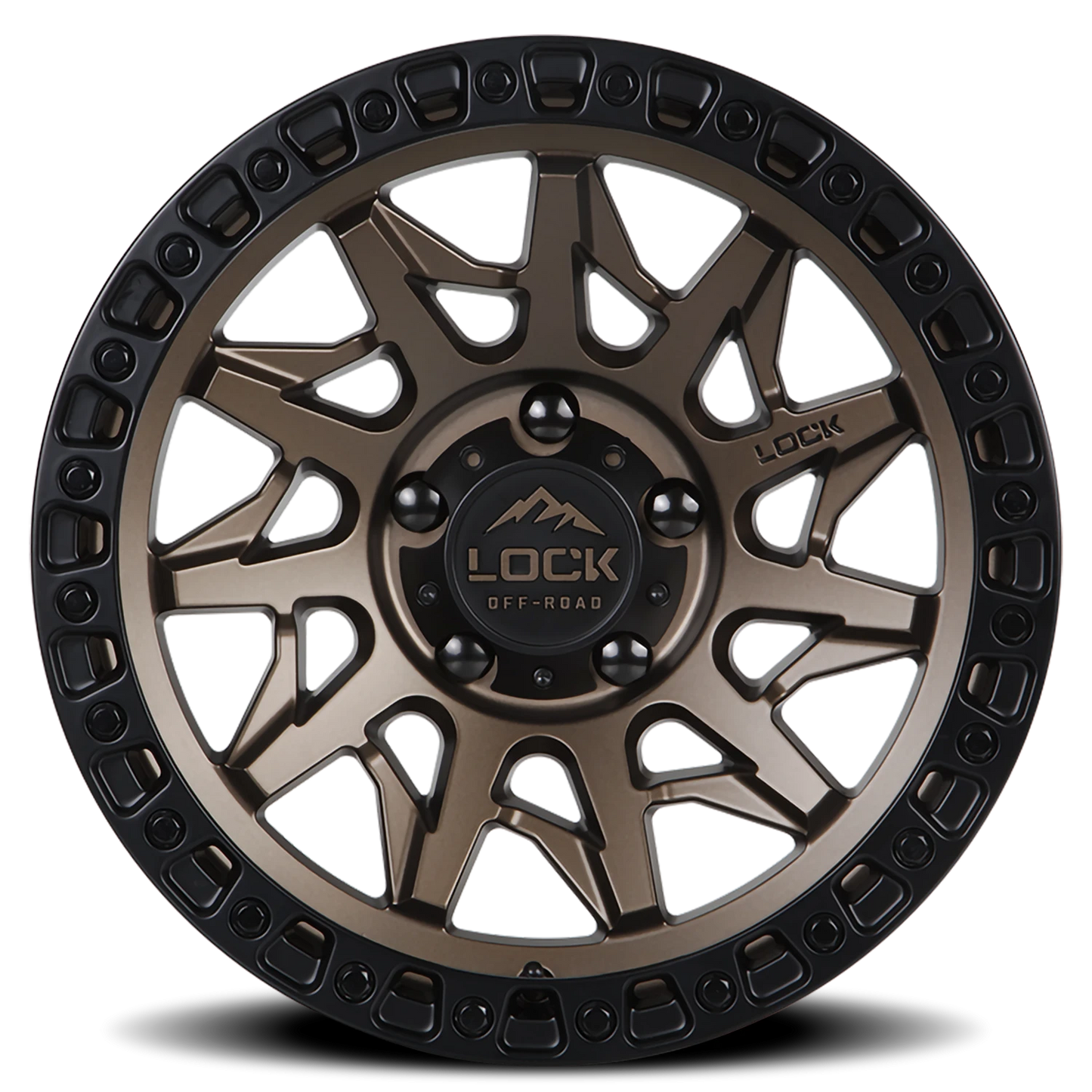 LUNATIC | 20X9 | 5X127 | +0 | MATTE BRONZE W MATTE BLACK RING | LUNATIC-2957MRMBR - Image 3