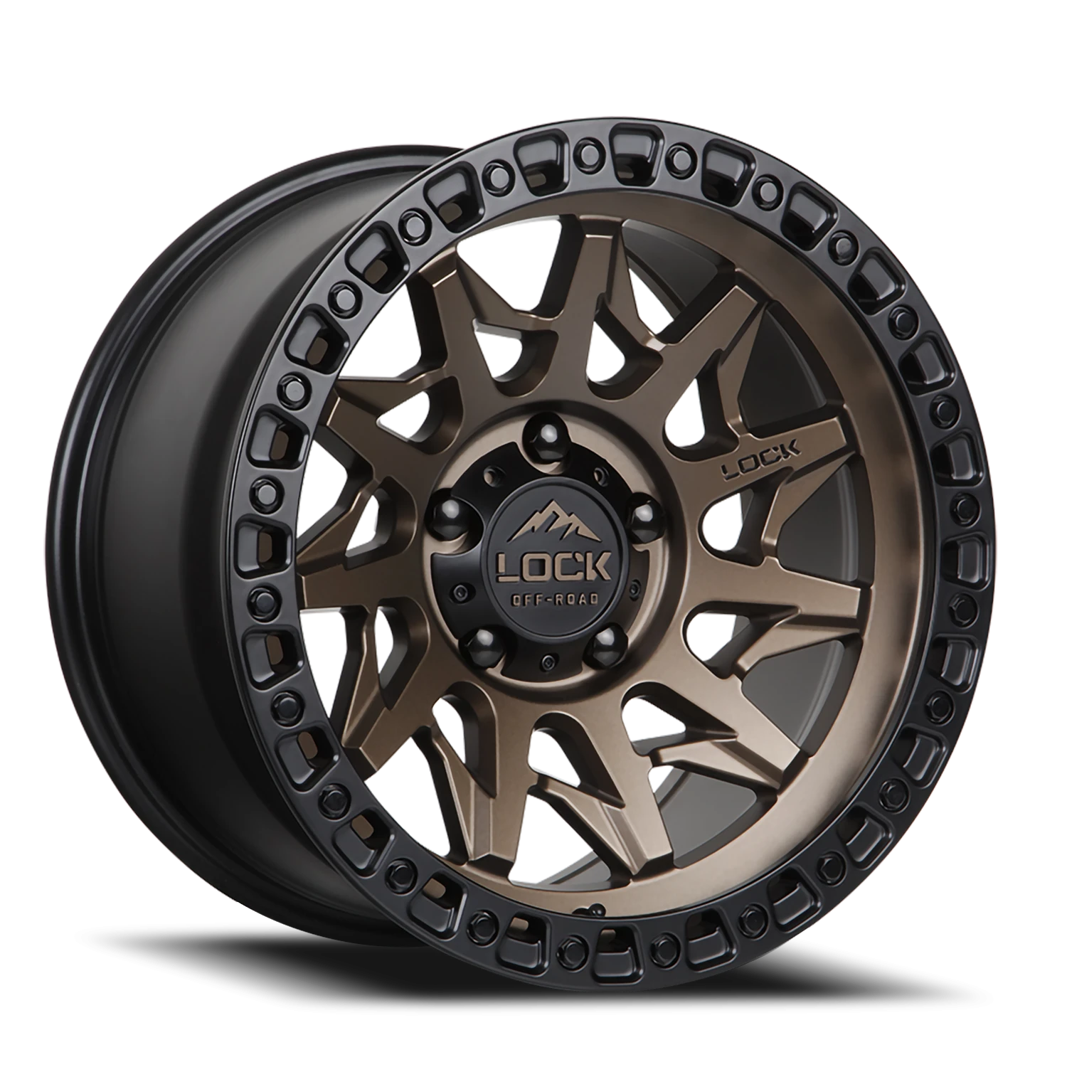 LUNATIC | 20X10 | 8X170 | -18 | MATTE BRONZE W MATTE BLACK RING | LUNATIC-2187MRMBR