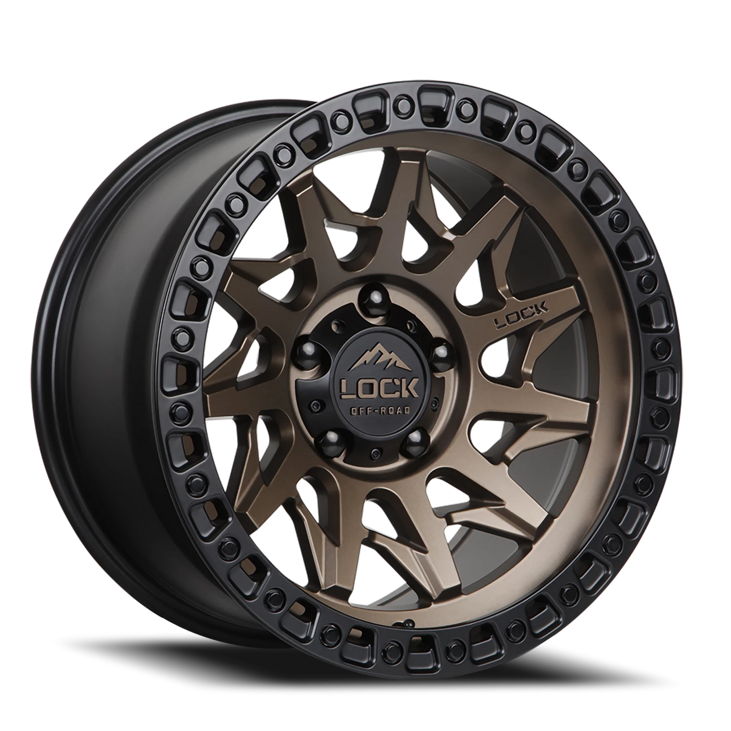 LUNATIC | 17X9 | 8X170 | +1 | MATTE BRONZE W MATTE BLACK RING | LUNATIC-7987MRMBR